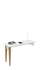 Písací stôl 130x45 L=R Scandi White