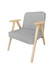 Stolička Helsinki Oak Grey Cloud 81