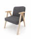 Stolička Helsinki Oak Anthracite Cloud 97
