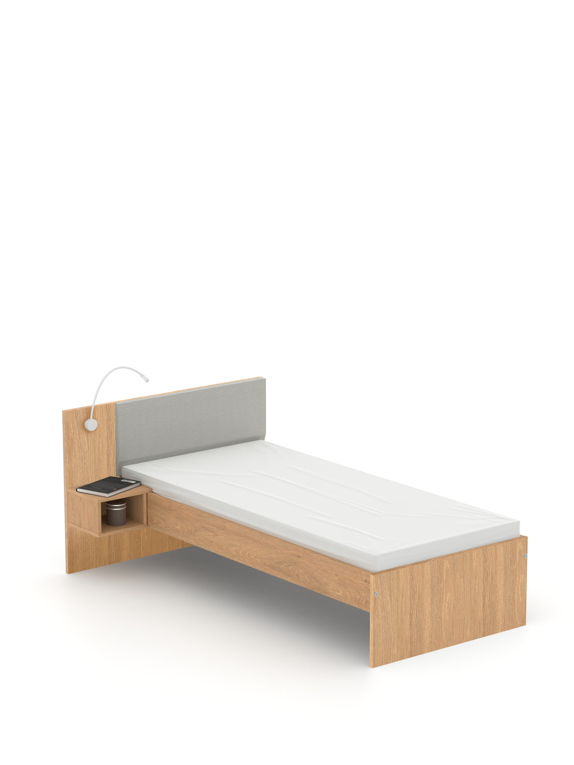 Posteľ SN-90 White Oak