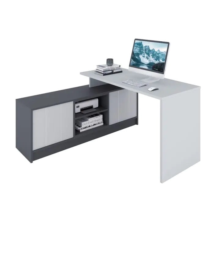 Písací stôl L4 145 Stone Grey