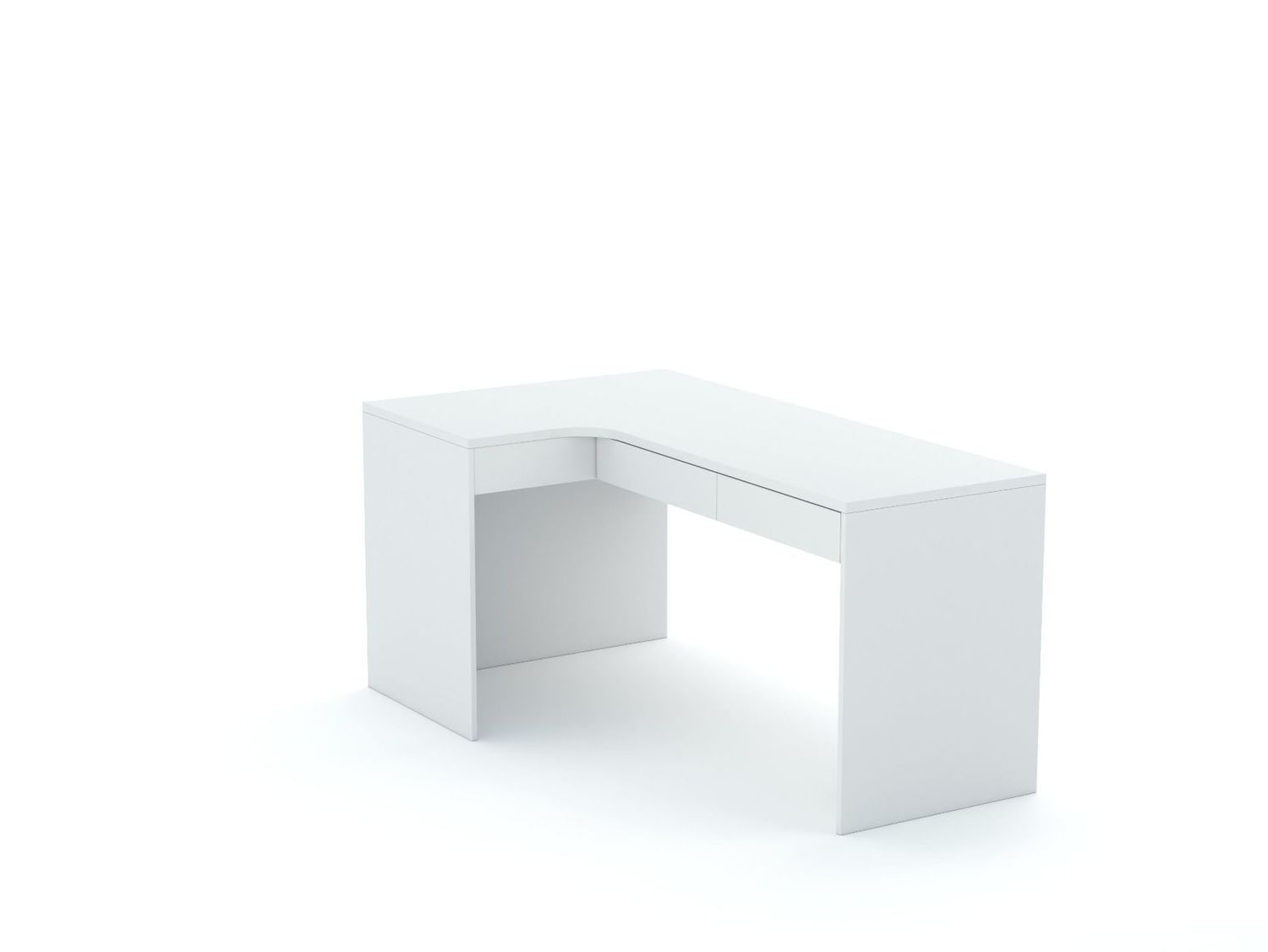 Rohový písací stôl B58 145x95 L ľavý | White