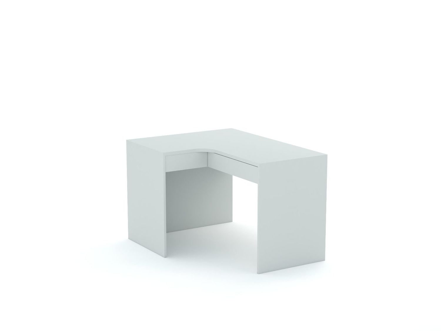 Rohový písací stôl B58 125x95 L ľavý | Stone