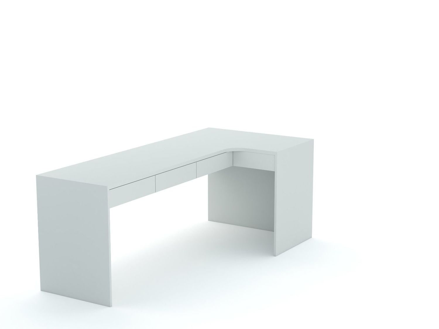 Rohový písací stôl B58 205x95 R pravý | Stone