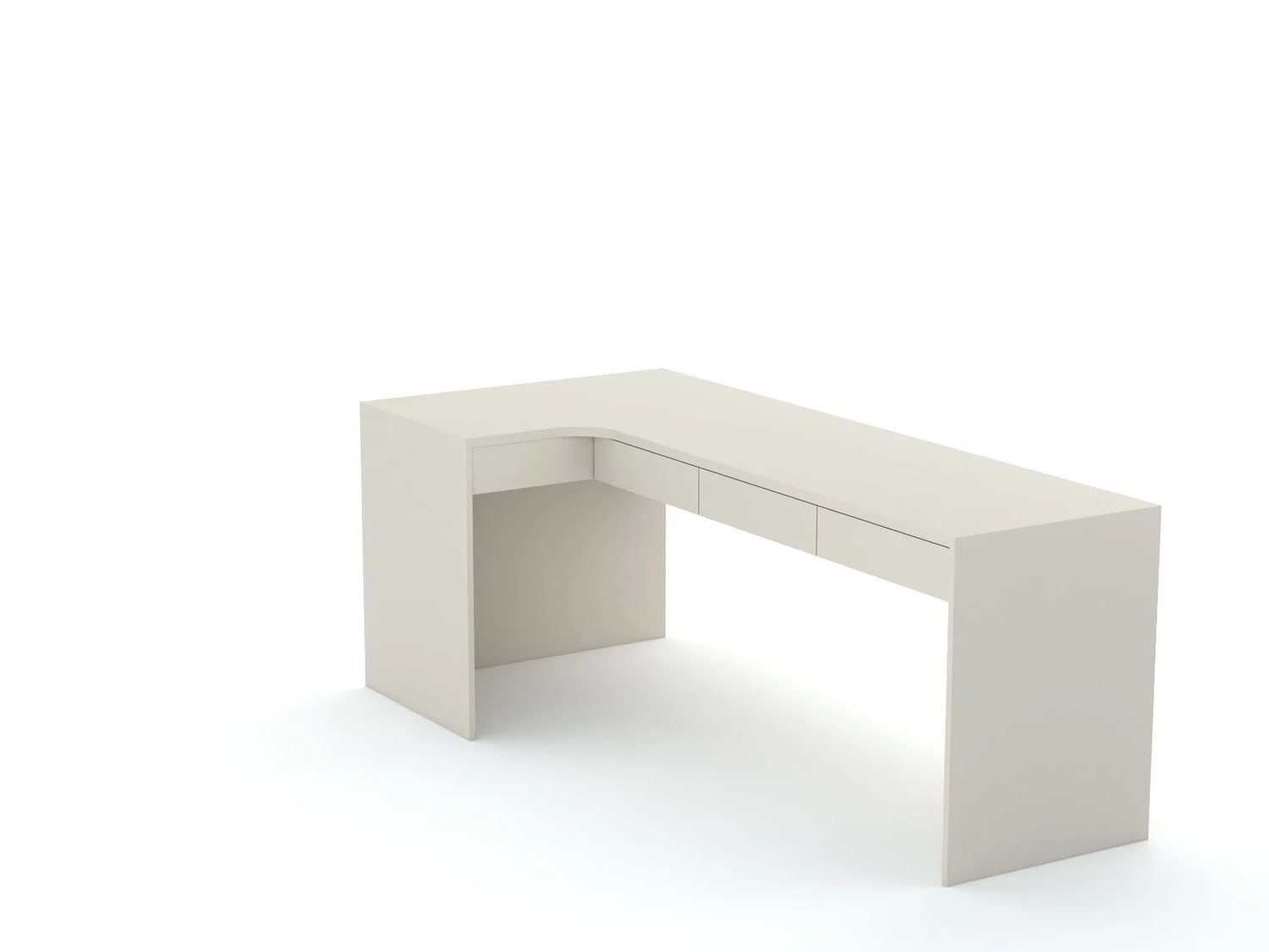 Rohový písací stôl B58 205x95 L ľavý | Sandline