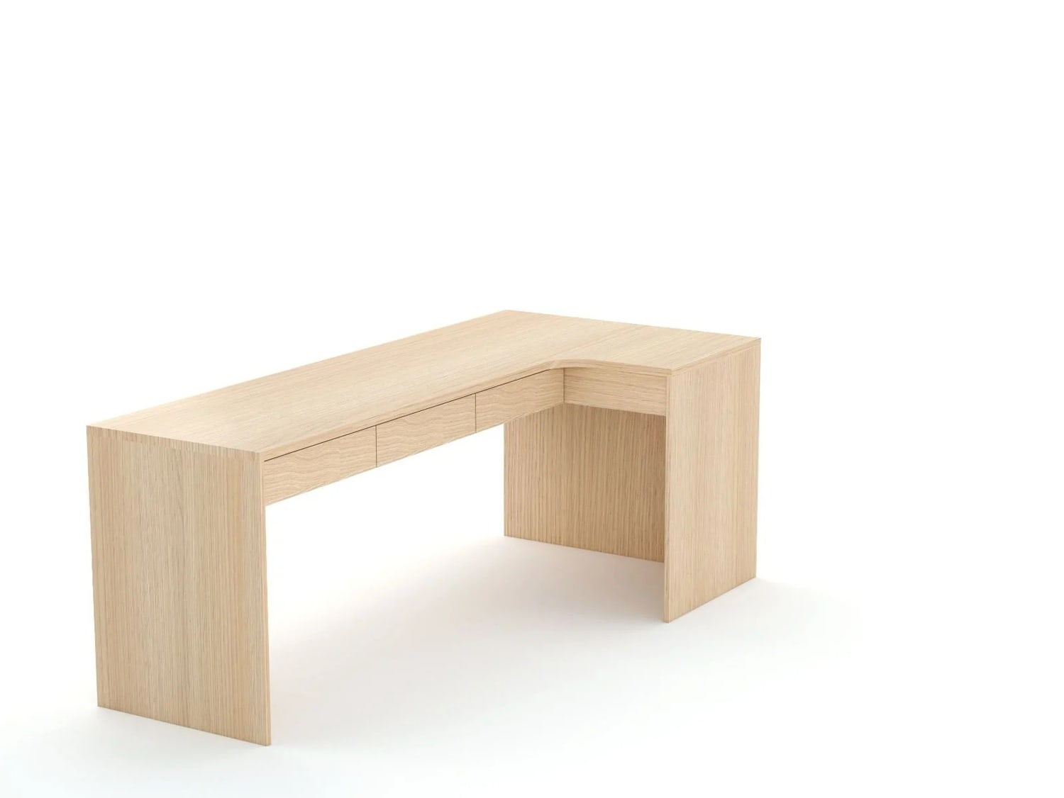 Rohový písací stôl B58 205x95 R pravý | Oak Lindberg