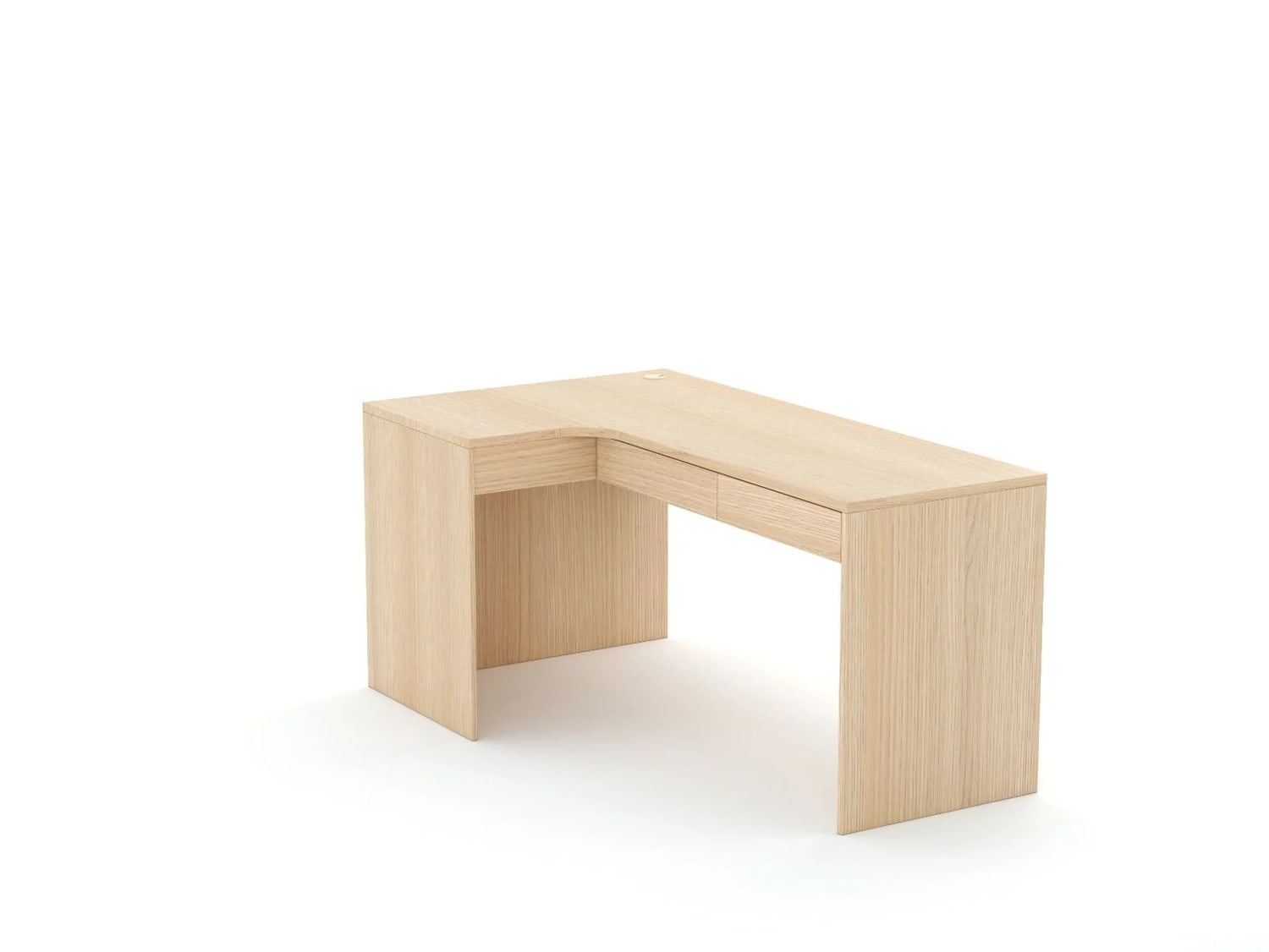 Rohový písací stôl B58 165x95 L ľavý | Oak Lindberg