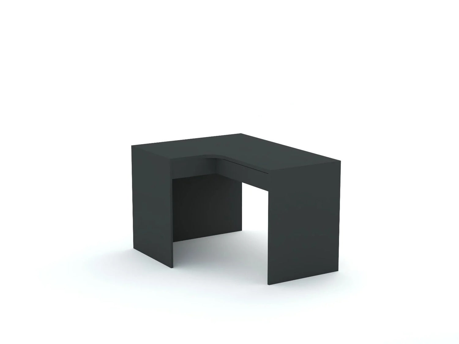 Rohový písací stôl B58 125x95 L ľavý | Anthracite