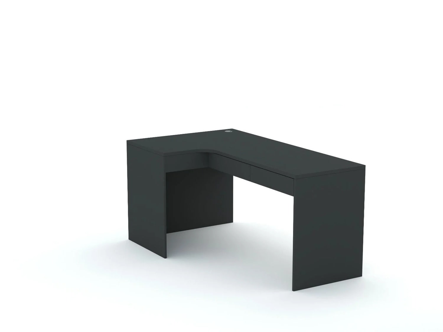 Rohový písací stôl B58 165x95 L ľavý | Anthracite