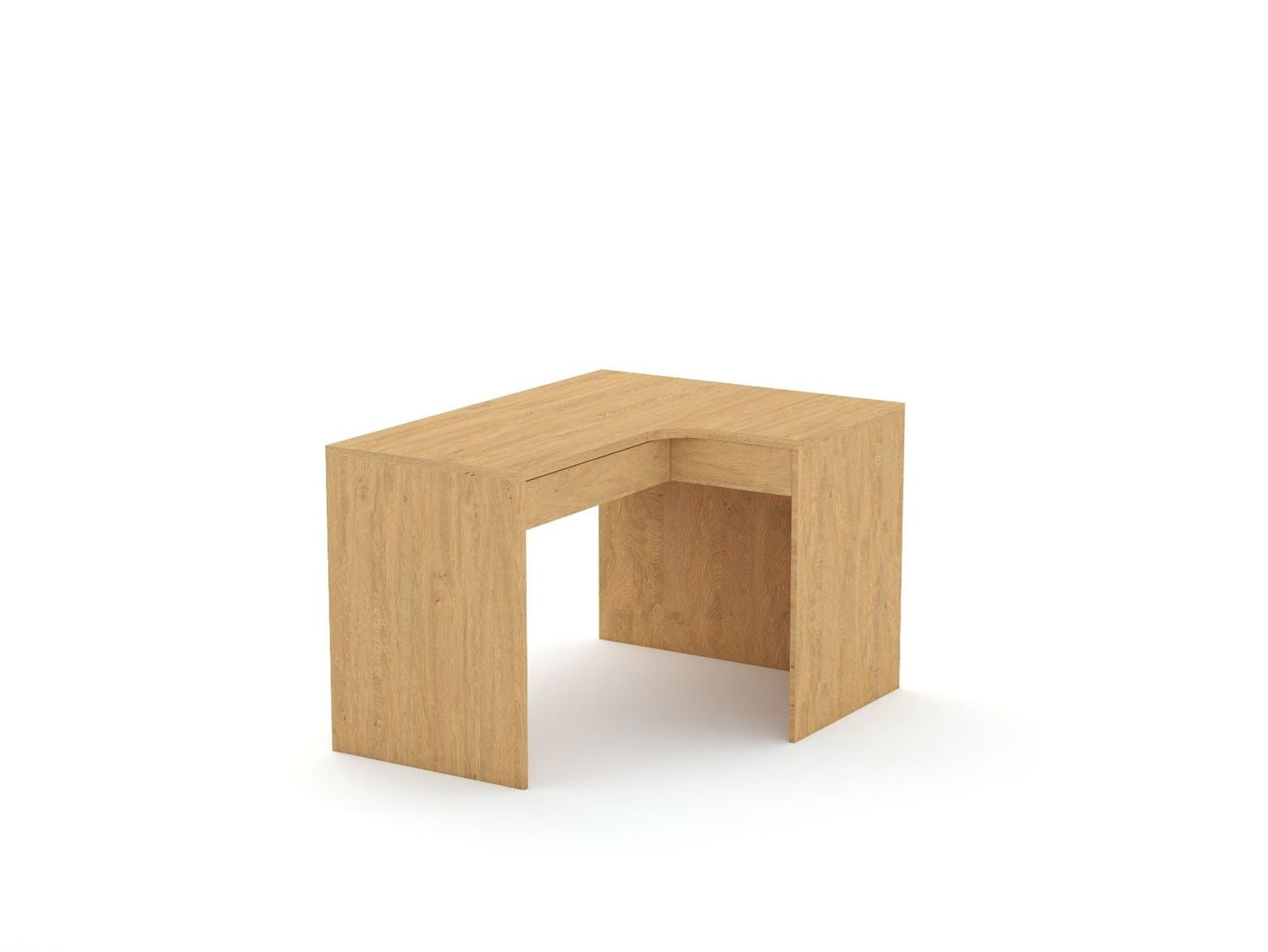 Rohový písací stôl B58 125x95 R pravý | Oak