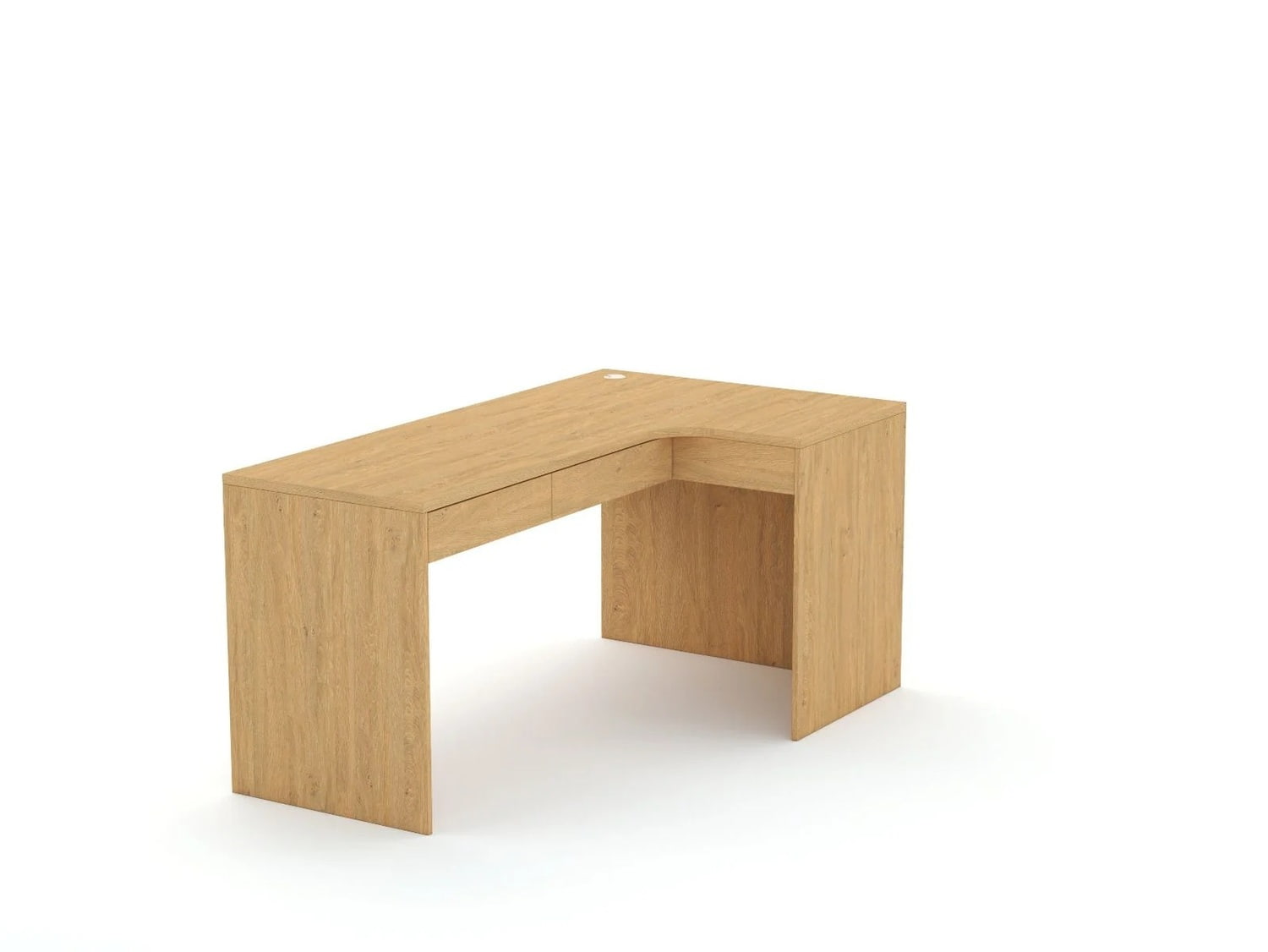 Rohový písací stôl B58 165x95 R pravý | Oak