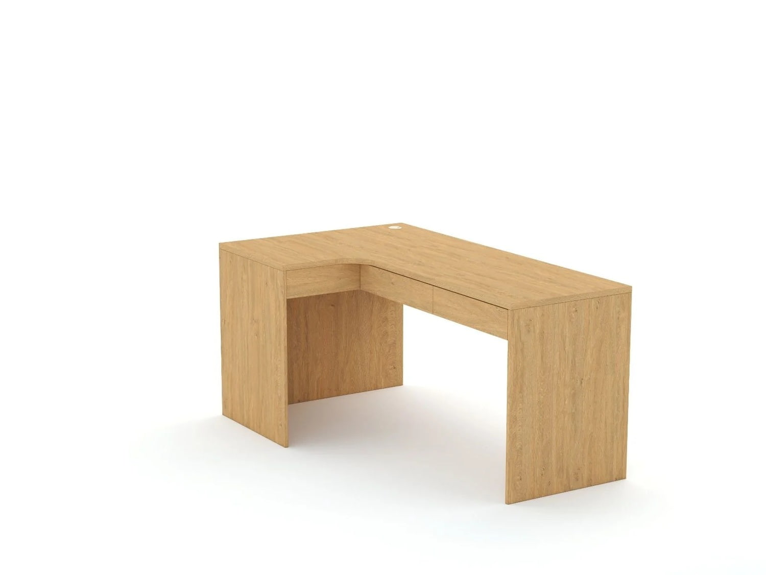 Rohový písací stôl B58 165x95 L ľavý | Oak
