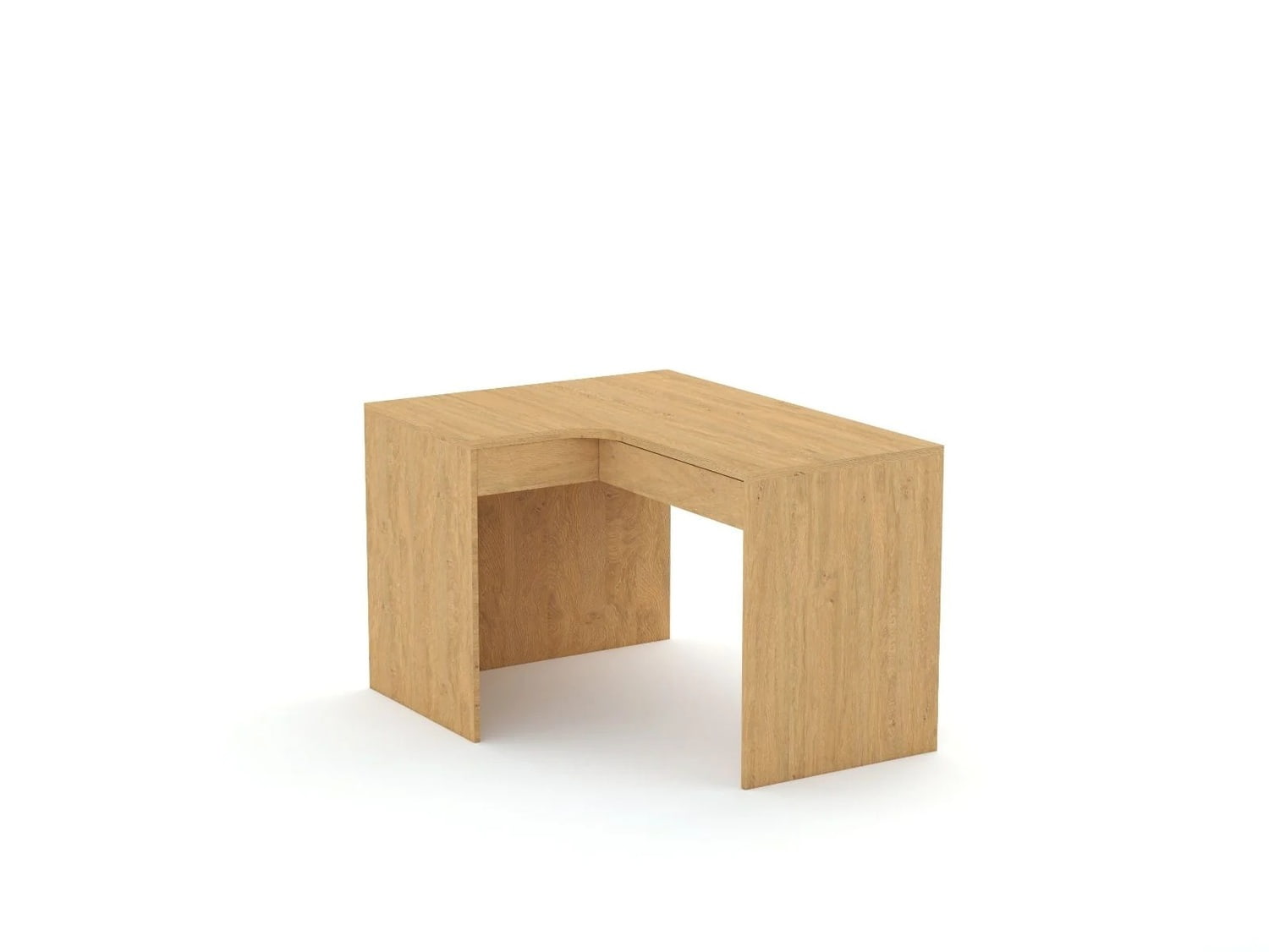 Rohový písací stôl B58 125x95 L ľavý | Oak
