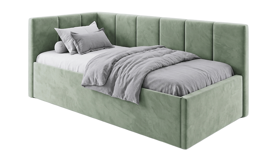 Posteľ Like 90 L Sage Cloud 33