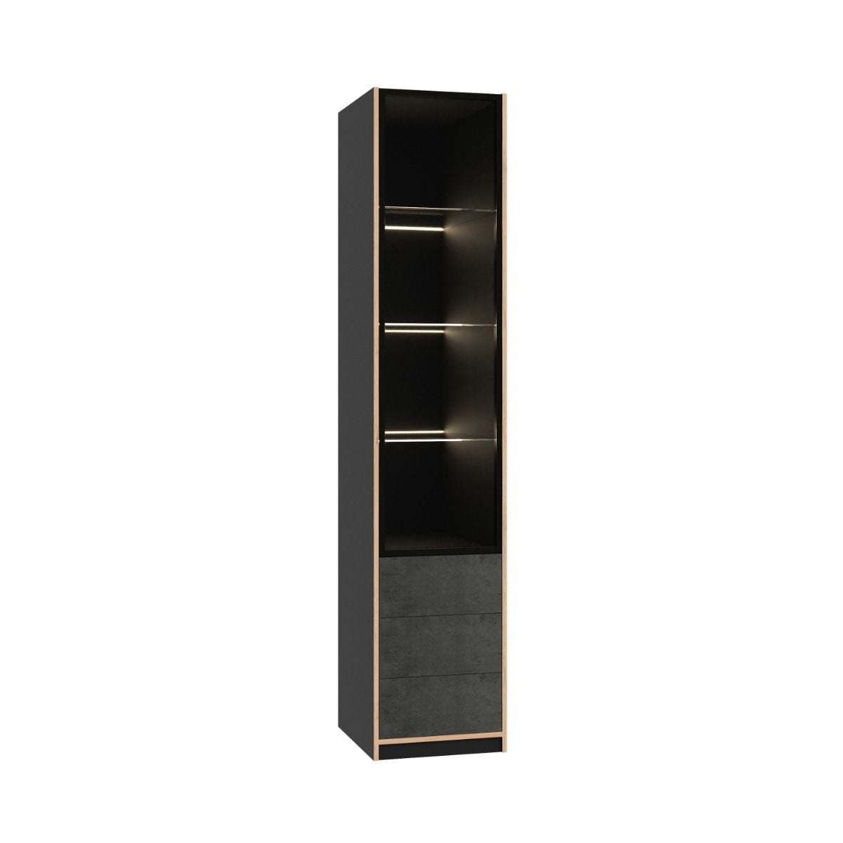 Vitrína 50/240 LED Mode 2 Concrete Oak