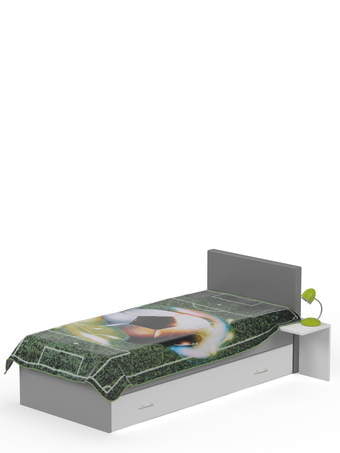 Čalúnená posteľ 90x200 Young Grey