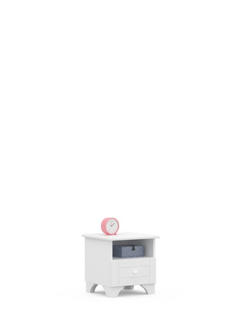 Nočný stolík Simple White