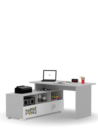 Písací Stôl Flex Plus 140 Grey