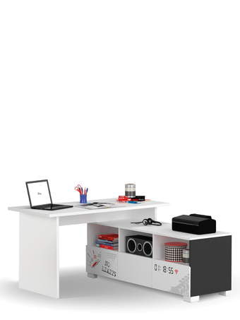 Písací Stôl Flex Plus 140 White