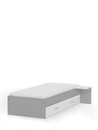 Posteľ 90x200 nízky Young Grey