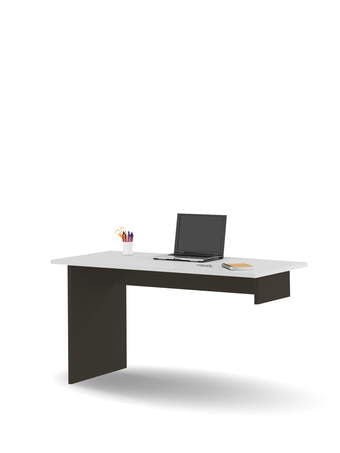Písací Stôl Flex 140 Grey Dark