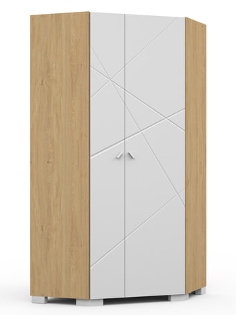 Rohová skriňa X Oak