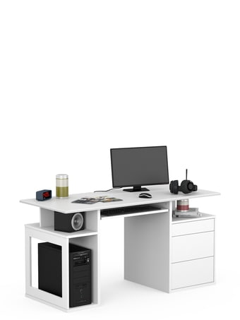 Písací stôl Game Box Uni White