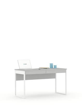Písací stôl 140 White Grey