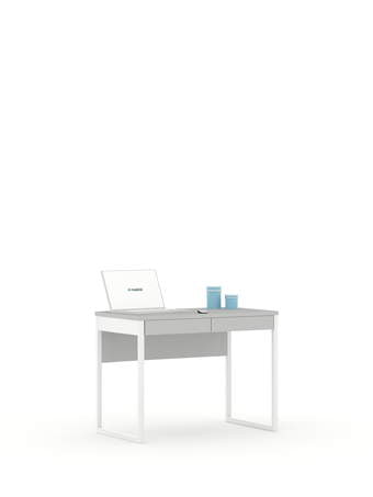Písací stôl 100 White Grey