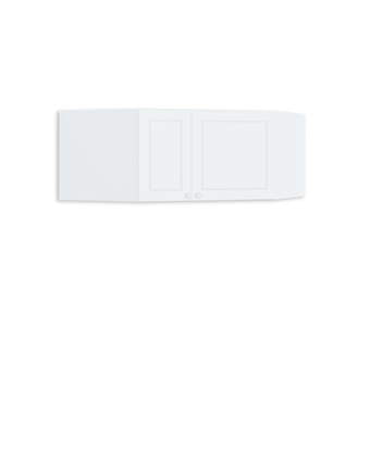 Nadstavec rohovej skrine Frame White