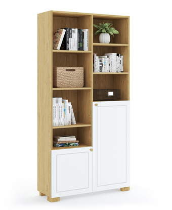 Vysoký Regál 100 Frame Oak White