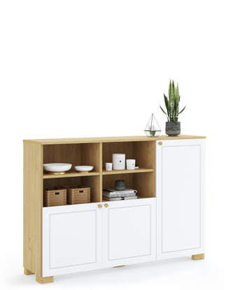 Nízky Regál 150 Frame Oak White