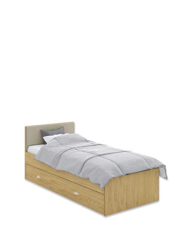 Posteľ 90x200 S Oak Latte