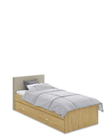 Čalúnená posteľ 90x200 Oak Latte