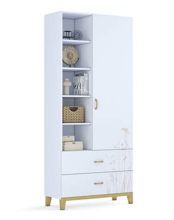 Regál vysoký 100 Garden White