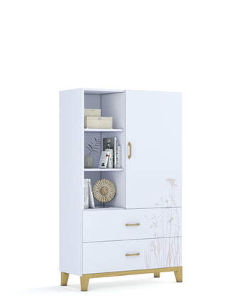 Regál nízky 100 Garden White
