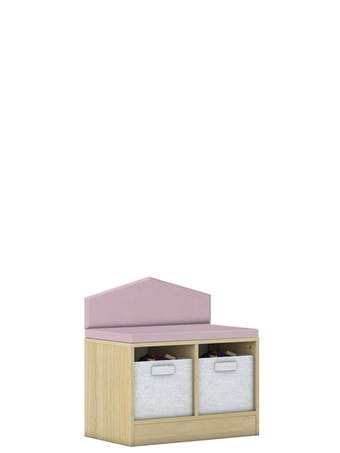 Lavička 75 Oak Lindberg&Pink