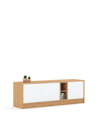 TV skrinka 165 Mode White Oak