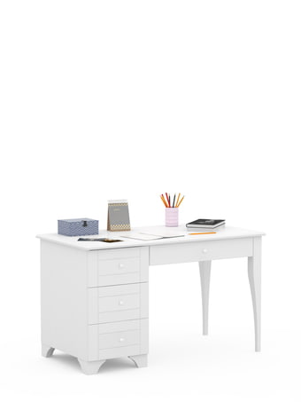 Písací stôl 120 ľavý Simple White