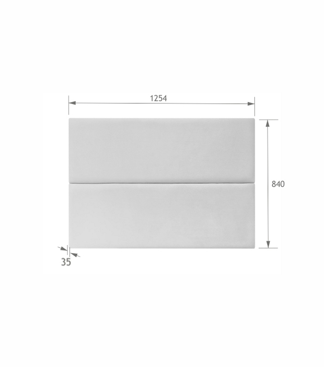 2-Panel 120 White