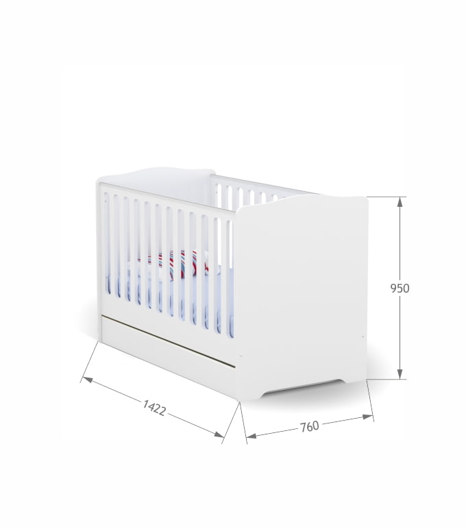Łóżeczko Baby 70x140 Basic