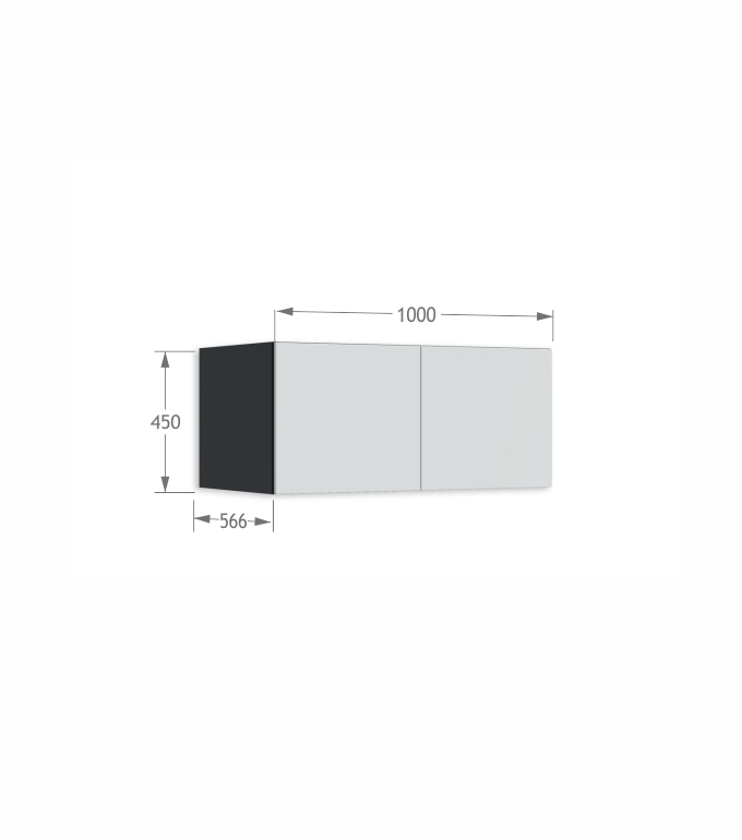 Nadstawka szafy 100 Dark