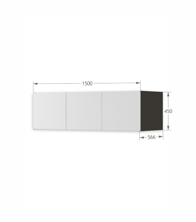 Nadstawka szafy 150 Dark