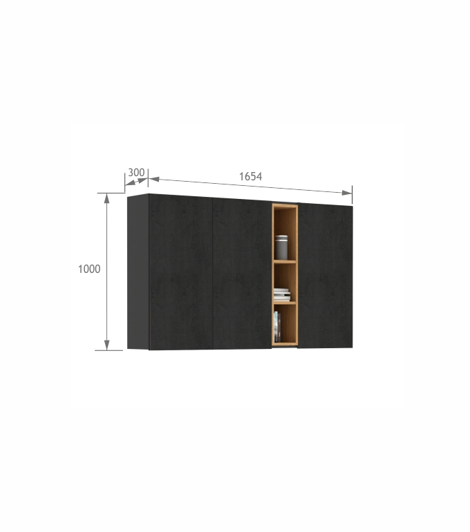 Szafka 1650-30 Concrete Oak