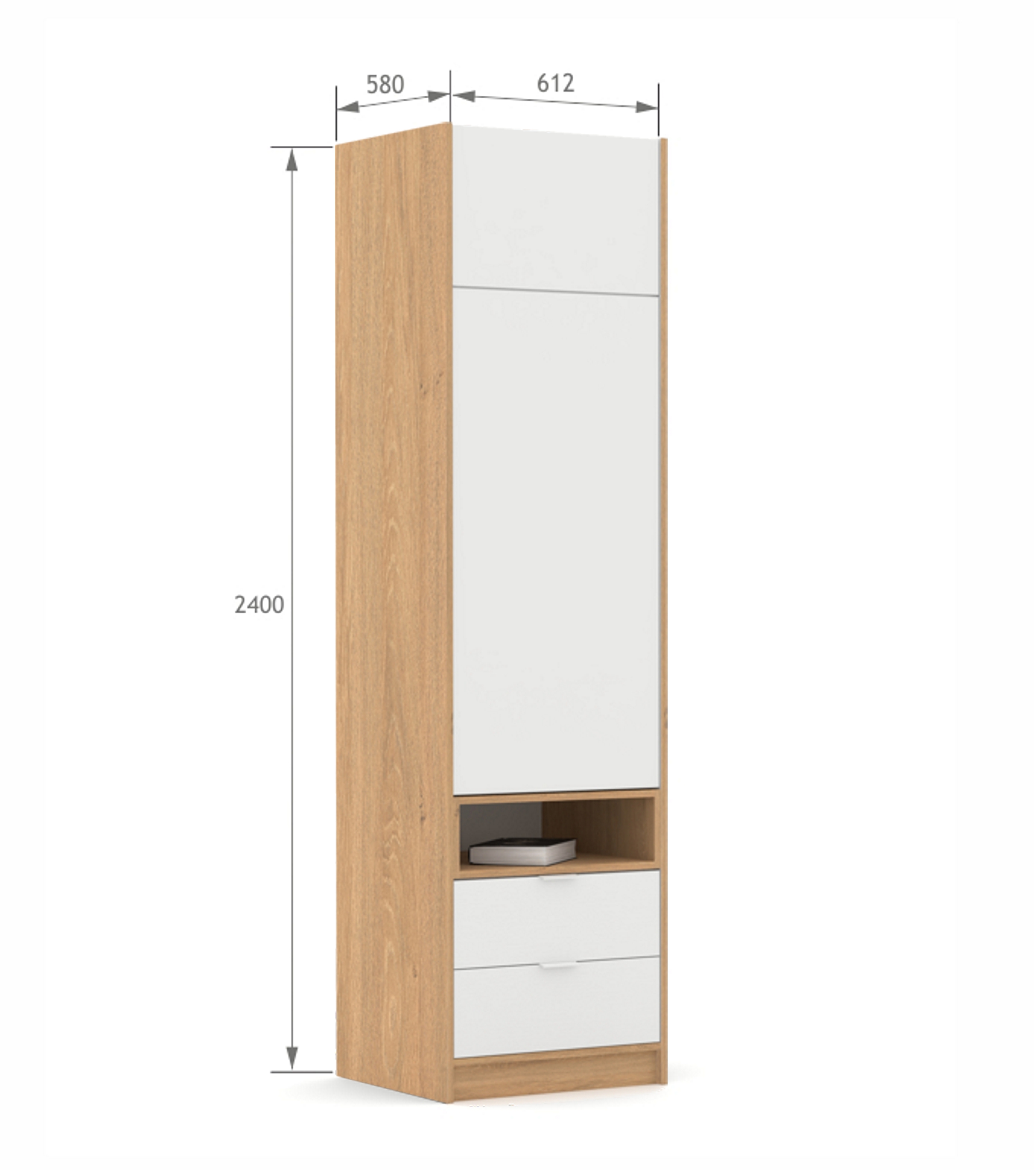 Szafa 60-2-60L/240 White Oak