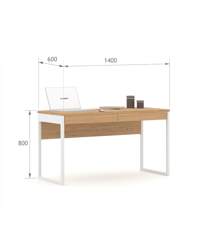 Biurko 140 White Oak