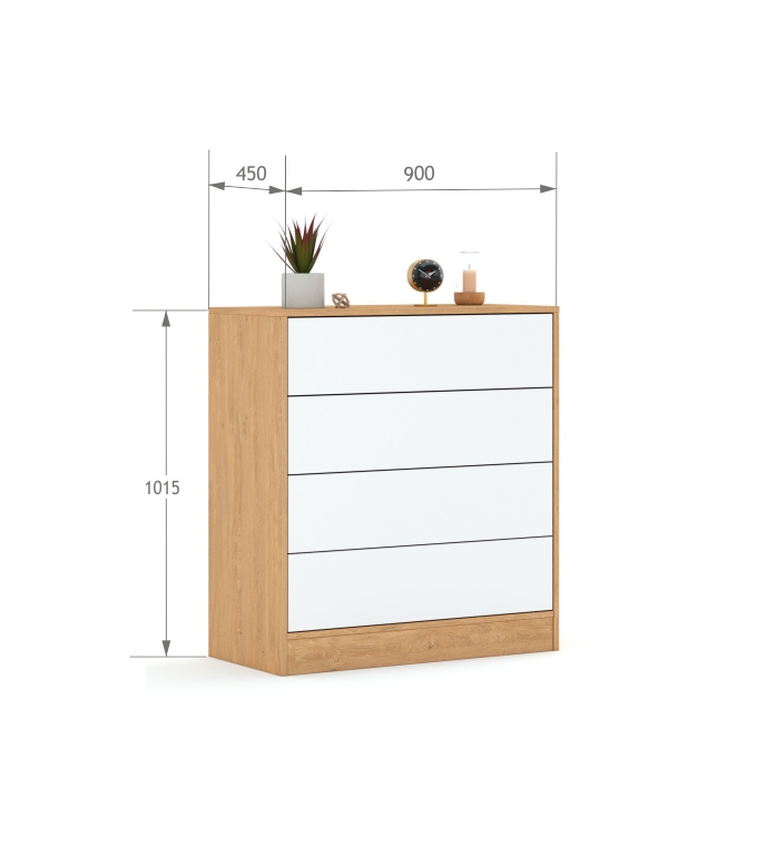 Komoda 90 Mode White Oak
